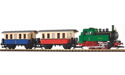 G-Start Set Personenzug bunt mit Dampflok BR 80