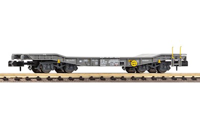 SBB Panzertransportwagen Slmmnps mit orangefarbenen Keilen Ep. VI