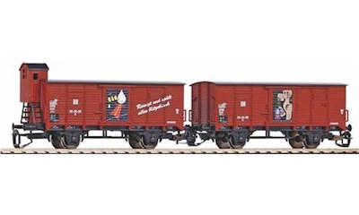 TT-Ged. 2er Set Güterwagen G02 FIT DR III o. Bhs