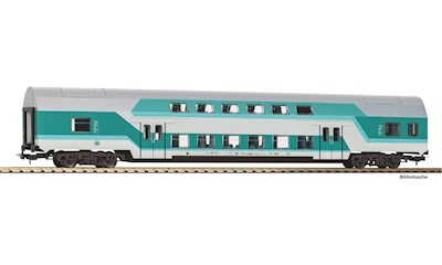 Doppelstocksitzwg. DBuz 747.3 mintgrün DR Ep IV andere Nummer