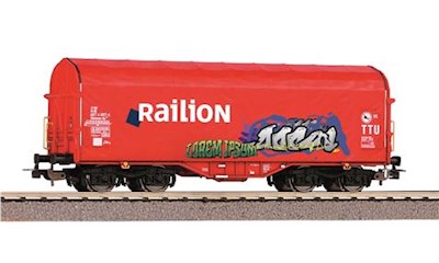 Schiebeplanenwg. Railion NS mit Graffiti V