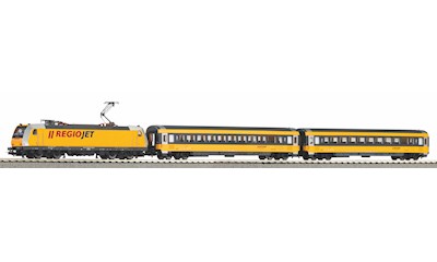 PSCwlan S-Set Regiojet Personenzug BR 386 mit 2 wagen A-Gleis & B VI