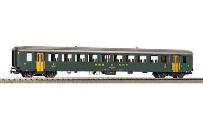 SBB Personenwagen EW I 2. Klasse 207-4  grün mit alter Schrift  Ep. V