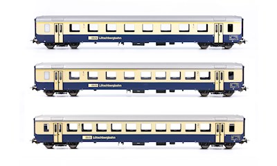BLS Personenwagenset EW I 1x 1.Klasse 1x 1./2 Klasse und 1x 2.Klasse Ep. V AC