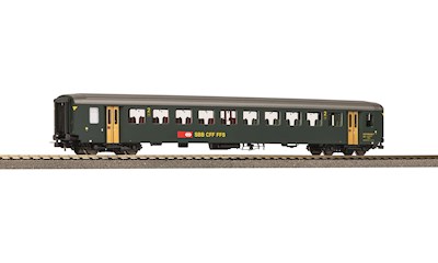 SBB Personenwagen EW I 2. Klasse grün neue Schrift und grauem Dach Ep V