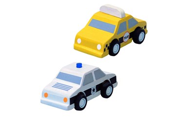 Plan City Taxi + Polizeiwagen