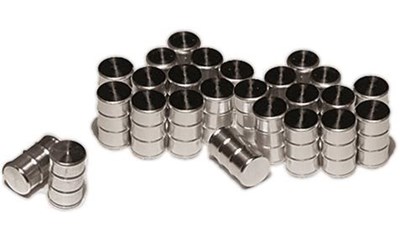 Ölfässer aus gedrehtem Aluminium Set 24