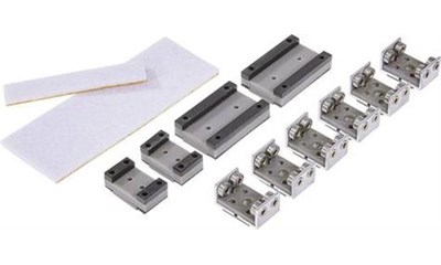 Set mit 6 Stück HO Rollböcke + Filze