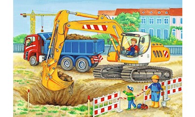 Baustelle und Bauernhof