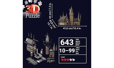 3D Puzzle: Hogwarts Schloss - Die Grosse Halle -Night Edition