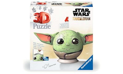 3D Puzzle Ball: Mandalorian Grogu mit Ohren