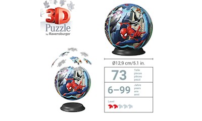3D Puzzle Ball: Spiderman