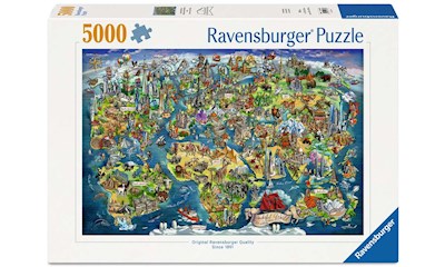 Illustrierte Weltkarte