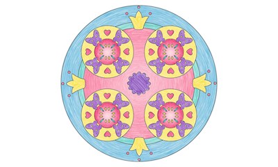 Mandala-Designer Unicorn   D/F/I/NL/EN/E