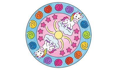 Mini Mandala Designer Unicorn