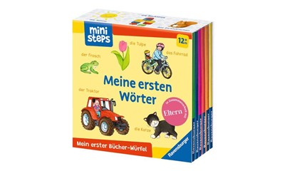 Bücher-Würfel, Bücher-Set: Wörter