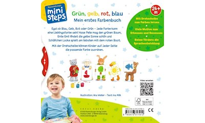 Grün, gelb, rot, blau. Farbenbuch