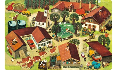 Mein Wimmelbuch: Bei uns im Dorf
