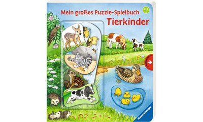 Mein grosses Puzzle-Spielbuch: Tierkinder
