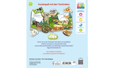 Mein grosses Puzzle-Spielbuch: Tierkinder
