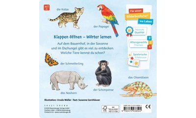 Mein Klappen-Wörterbuch: Bei den Tieren