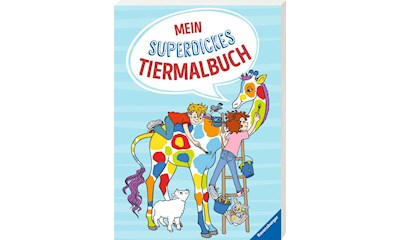 Mein superdickes Tiermalbuch