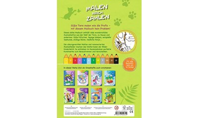 Malen nach Zahlen: Süsse Tiere - H19