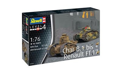 Char B.1 bis & Renault FT.17