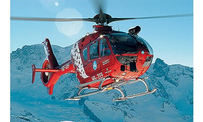 Plastikmodell Helikoper Air Zermatt EC-135