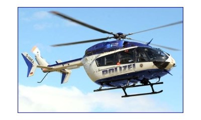 Plastikmodell Helikoper Hubschrauber Eurocopter EC145 Polizei/Gendarmerie