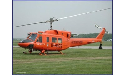 Plastikmodell Helikoper Bell AB 212 Luftrettung