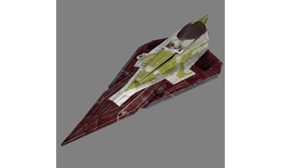 Plastikmodell Kit Fisto's Jedi Starfighter