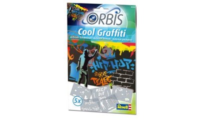 Orbis Airbrush für Kinder Schablonen-Set Cool Graffiti