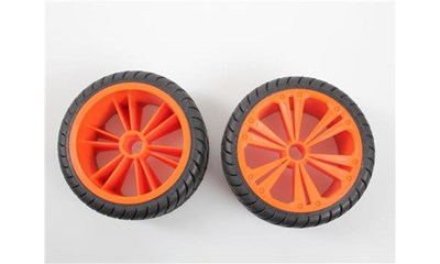 R/C Spielzeug Zubehör Set 2x Rear Wheel for Buggy, orange