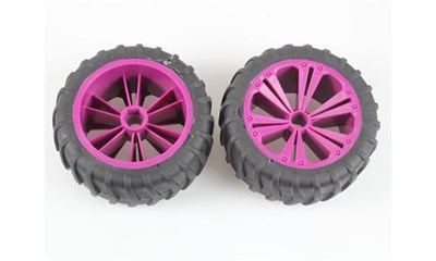 R/C Spielzeug Zubehör Set 2x Wheel for Monster, lila