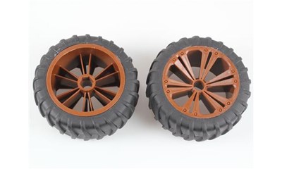 R/C Spielzeug Zubehör Set 2x Wheel for Monster, bronze metallic