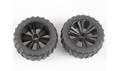 R/C Spielzeug Zubehör Set 2x Wheel for Monster, black