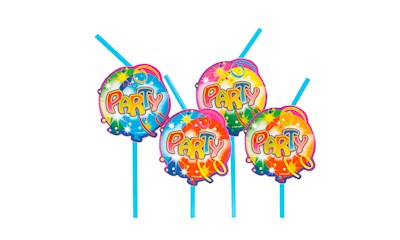 10 Trinkhalme Party Ballon