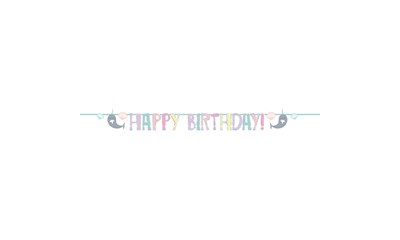 Partykette Narwal 200x15cm