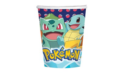 8 Kartonbecher Pokemon 250ml