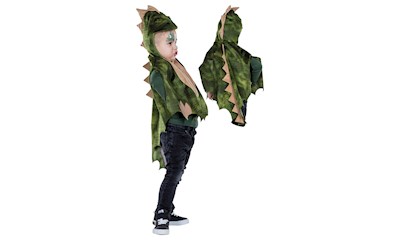 Dino Cape Gr.116 1-teilig, Plüsch, mit Kapuze