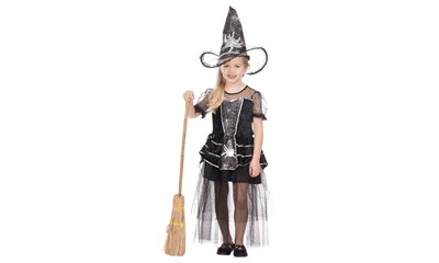 Hexe Little Spidy Gr.128 1-teiliges Kleid, ohne Hut