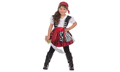 Piratin Bonnie Gr.140 1-teiliges Kleid