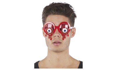 Brille blutige Augen