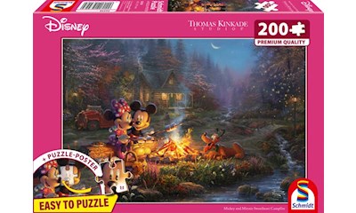 Disney Mickey and Minnie Sweatheart Campfire  200 Teile
