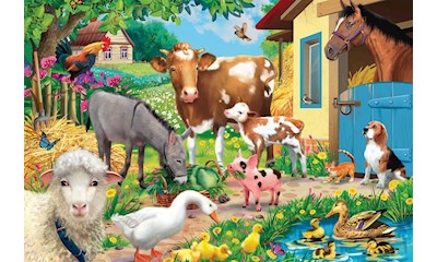 Bauernhof Tiere 60 Teile