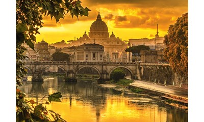 Goldenes Licht über Rom