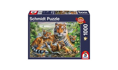 Tiger und Welpen