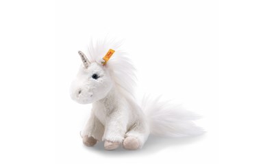 Floppy Unica Einhorn sitzend weiss 18cm