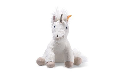 Floppy Unica Einhorn sitzend weiss 35cm